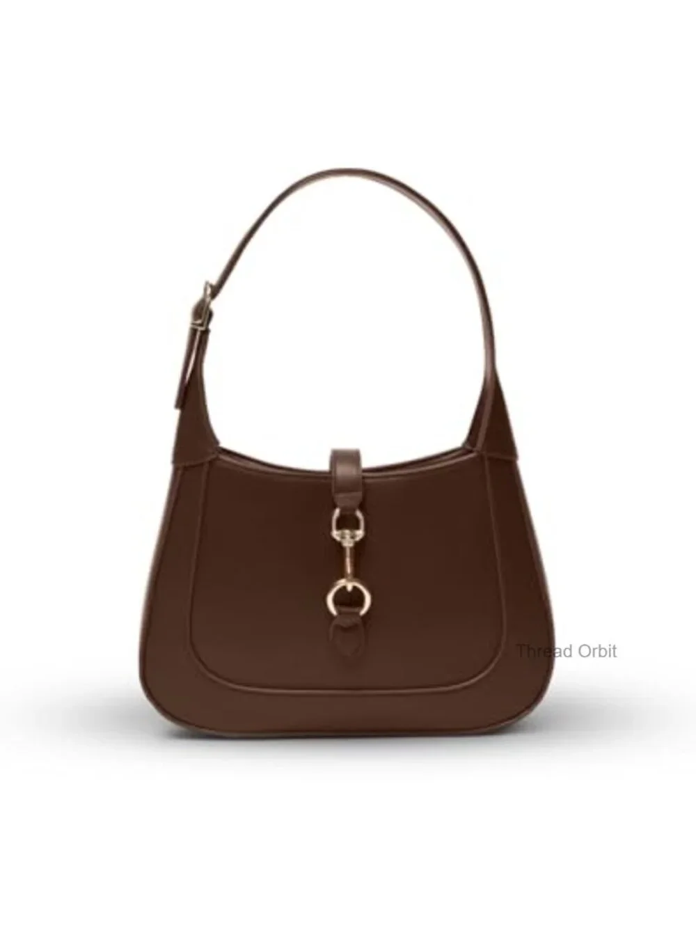 Vegan Leather Hobo Shoulder Bag with Crossbody Strap Zip Closure